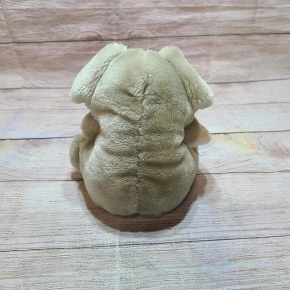 Vintage Commonwealth Plush Mouse Stuffed Animal Gray White Floral 7.5" - Picture 3 of 4